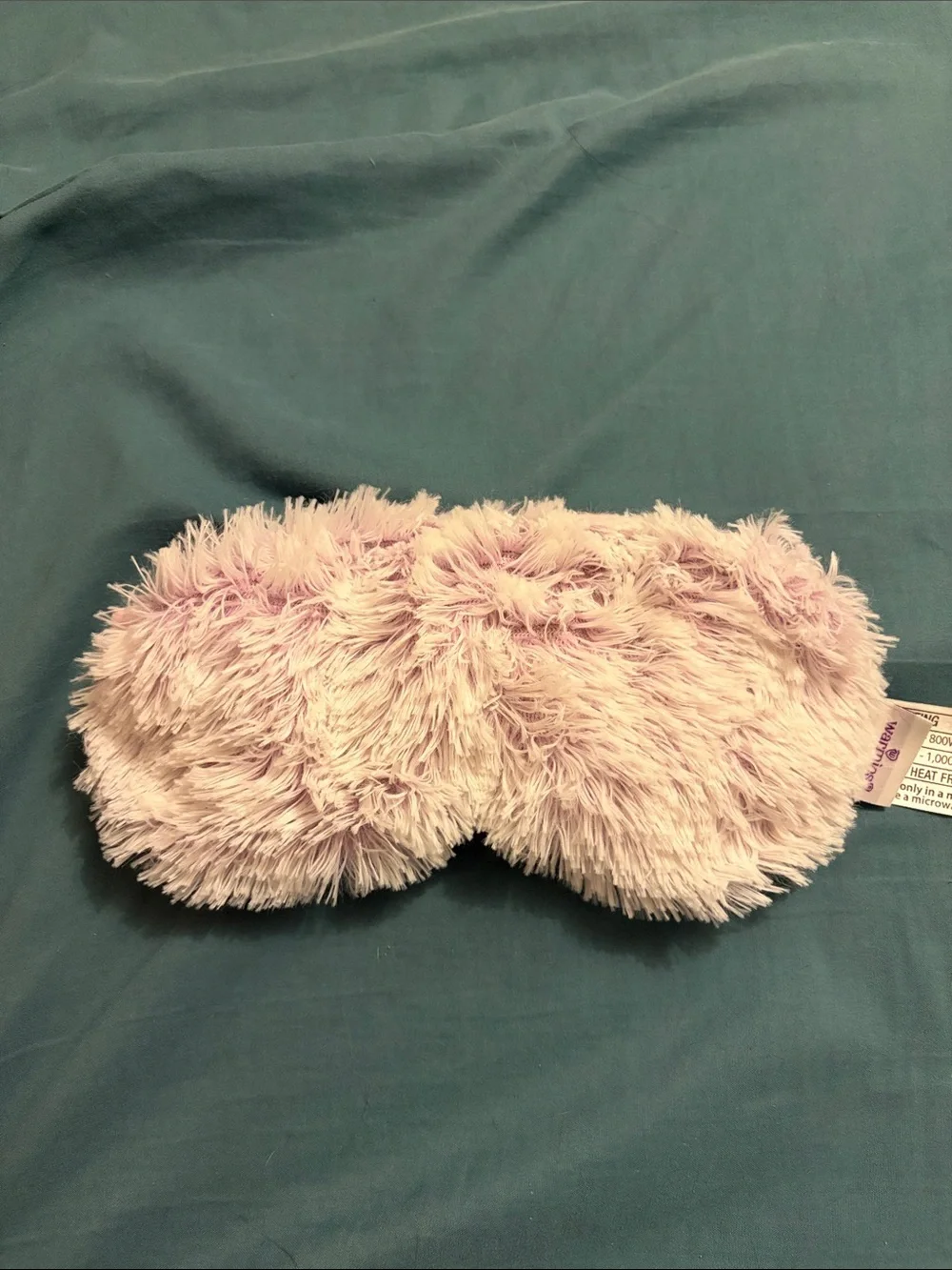 Warmies Plush Light Pink Fluffy Sleep Mask with Lavender